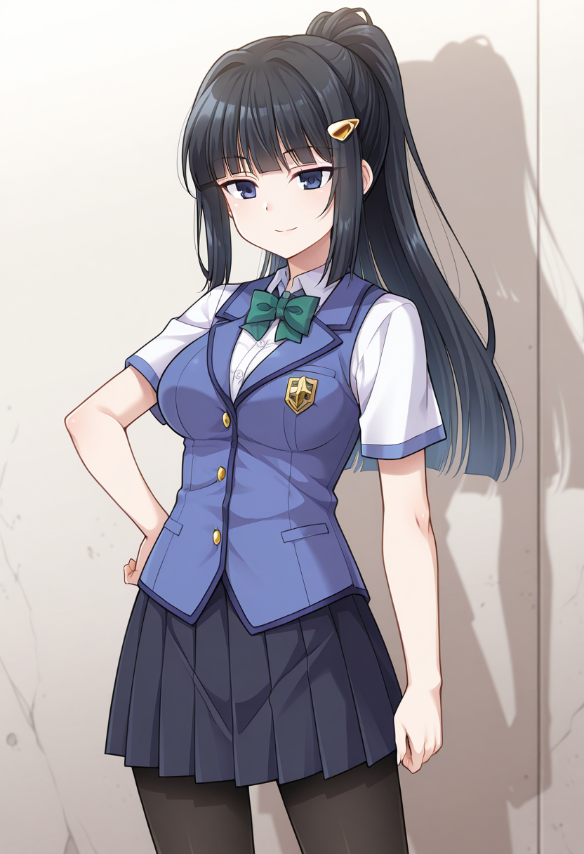 37414-2528152733-_lora_Doumyouji_kotets_ill_v1.1_1_,Doumyouji kotets,dark blue eyes,black hair,long hair,ponytail,medium breasts, _school uniform.png